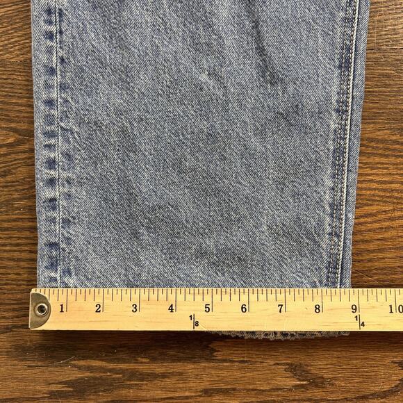 American Eagle Curvy 90s Straight Jeans Womens 14 Light Wash High Rise Denim - Picture 8 of 10